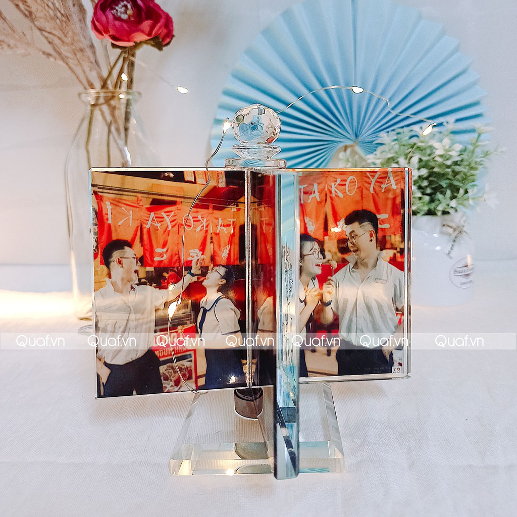 Pha Lê Xoay 4 Cánh LILA - In 4 ảnh