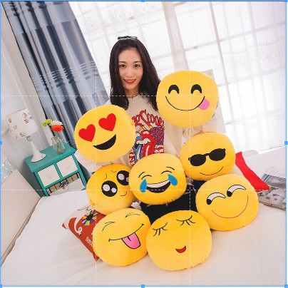 Gối hình icon💥FREESHIP💥mặt cười nhồi bông đồ chơi sz 32cm