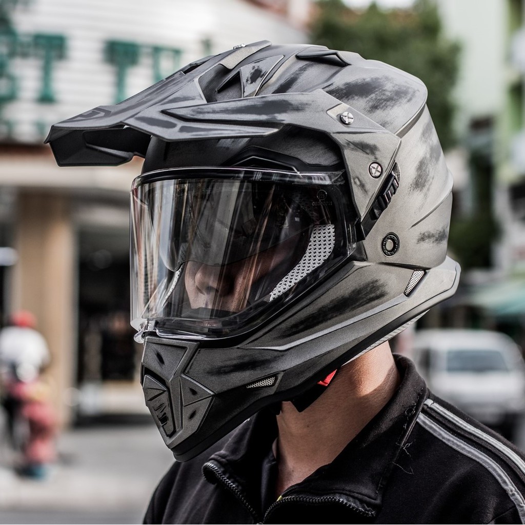 TẶNG BALO - Fullface Dualsport YOHE 632A 2 kính thể thao - hàng chính hãng bảo hành 24 tháng