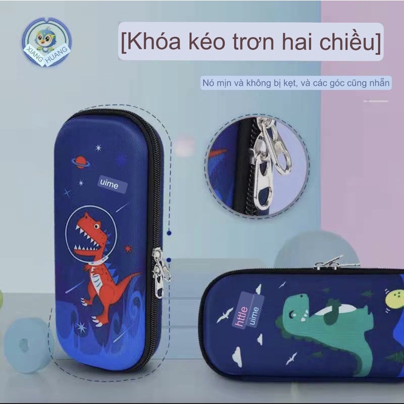 Hộp bút siêu nhân, túi đựng bút nhựa cứng Eva cao cấp siêu nhẹ chống sốc, chống nước, captain, khủng long