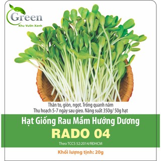 Hạt Giống Rau Mầm Hướng Dương