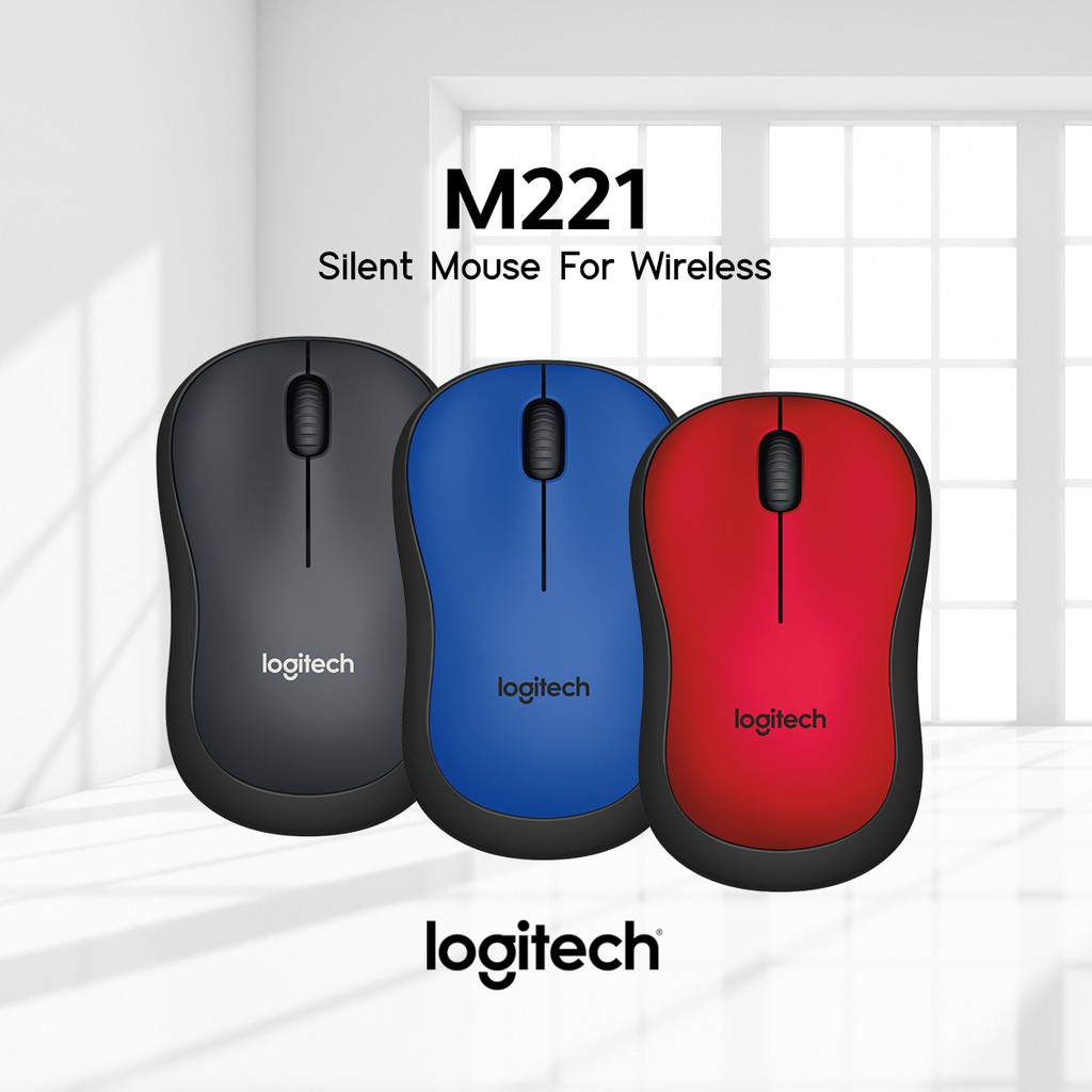 Chuột Không Dây Logitech M221 Silent - Hàng Chính Hãng