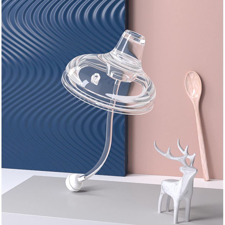 Núm Ti Có Ống Hút Gắn Bình Sữa Comotomo Cho Bé 5oz Và 8oz