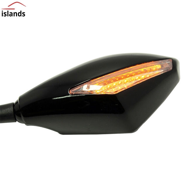 Cặp gương chiếu hậu có đèn LED tín hiệu cho xe mô tô