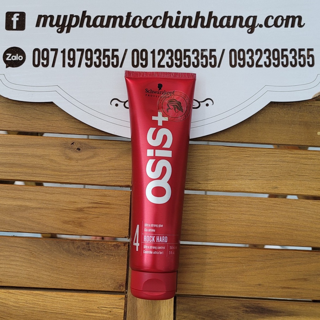 KEM TẠO NẾP TÓC NAM SIÊU CỨNG OSIS+4 ROCK HARD 150ML