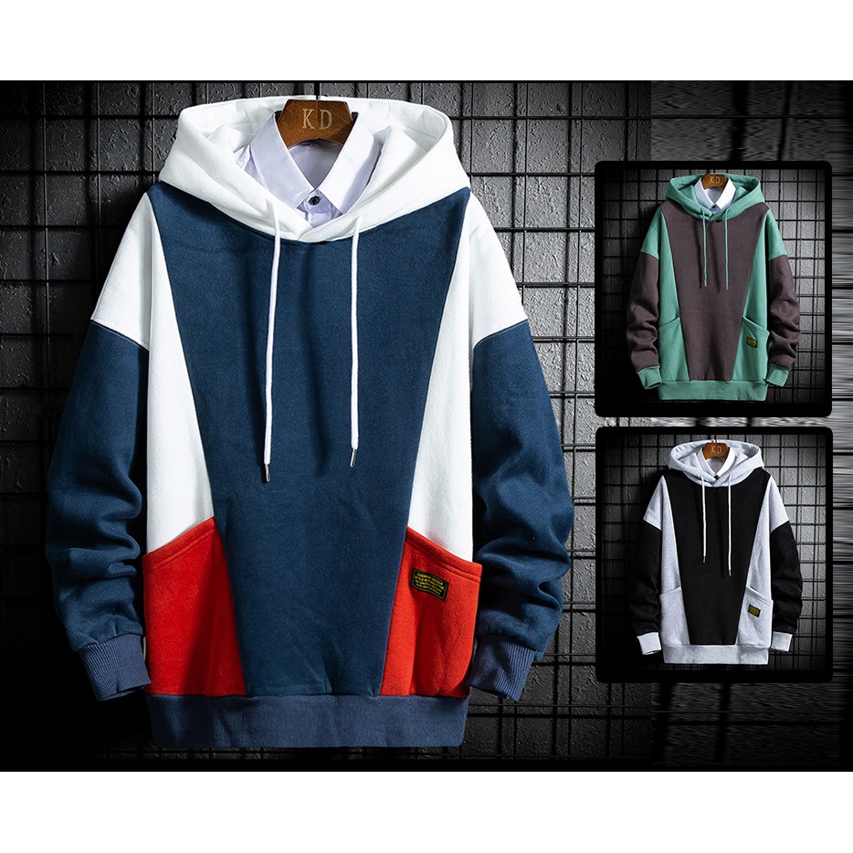 Áo Hoodies Nam Dài Tay Phối Màu Cá Tính Thời Trang Zenko TOP NAM 1000115