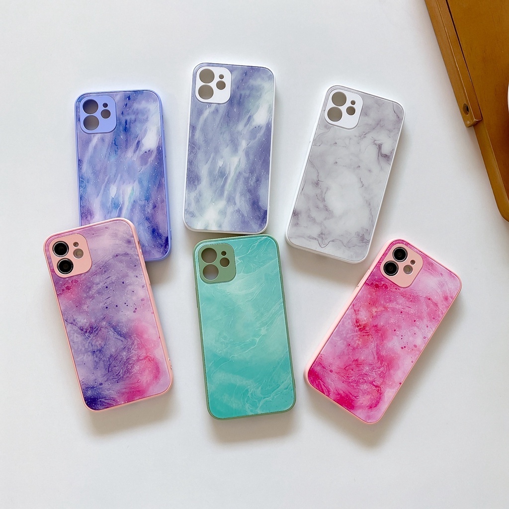 Ốp điện thoại họa tiết cẩm thạch chống sốc thích hợp cho iPhone 13 13 Pro Max 11 12 Pro Max