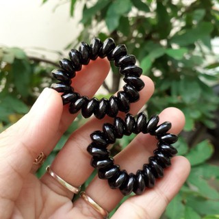 Cột tóc lò xo màu đen (Size 3cm)