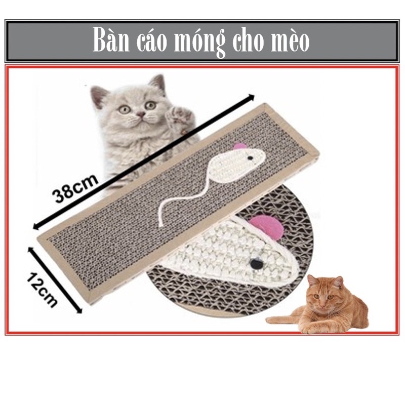 Bàn Cào Móng Cho Mèo Thiết Kế Trang Trí Hình Chuột