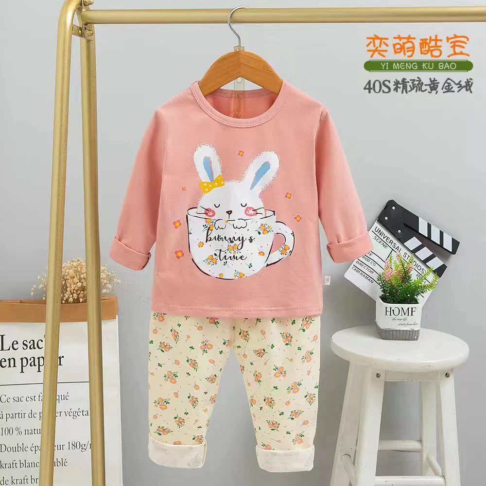 SET ĐỒ BỘ DÀI TAY COTTON MÁT, MỊN CHO BÉ