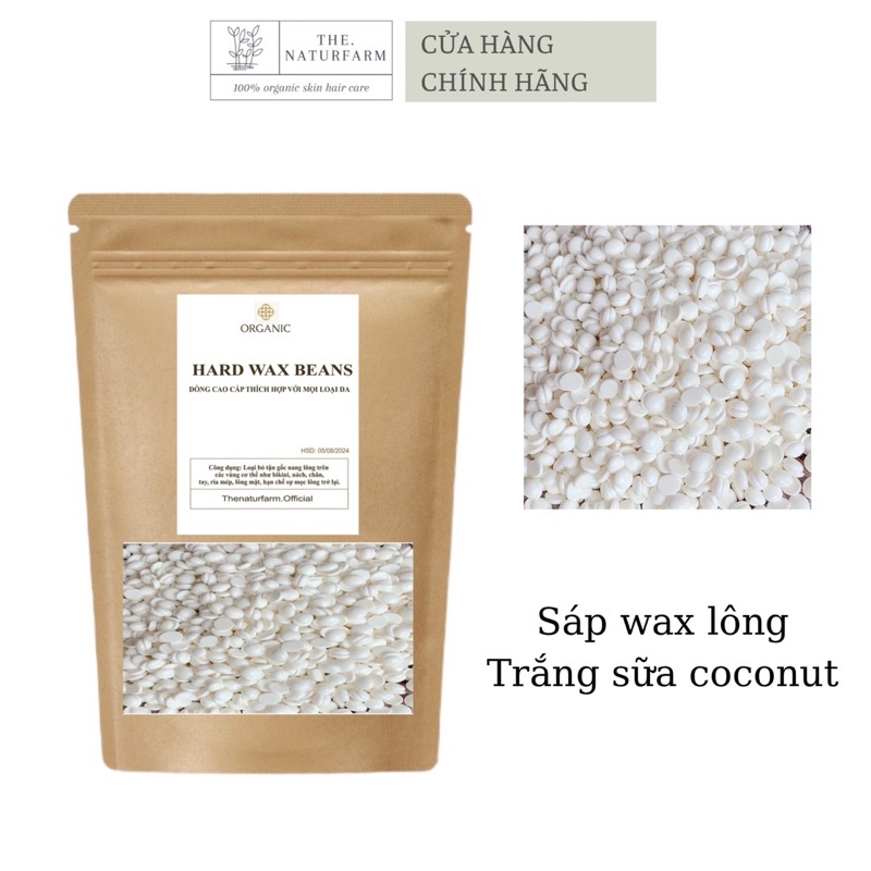 Sáp wax lông nóng cao cấp siêu bám [ 200GR ] sáp coconut và sáp trong suốt chính hãng