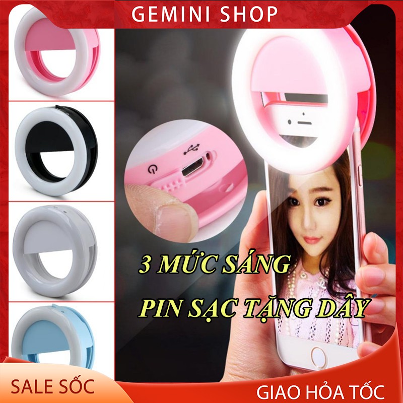 Đèn Led selfie Light hỗ trợ chụp ảnh tự sướng trong đêm ngẫu nhiên màu
