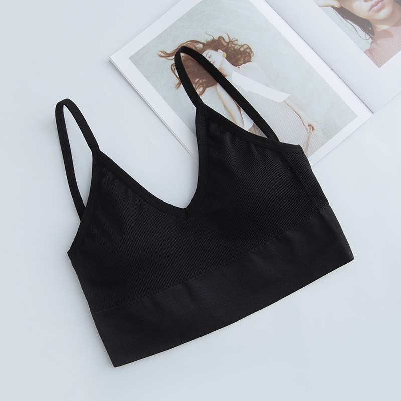 Áo Bra Tập Yoga Gym Kiểu Gài Chữ U Cực Phẩm 304 Áo Dày Dặn Có Dây Vai Đều Chỉnh Thấm Hút Tốt - Hazo