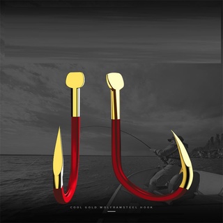 Móc Câu Cá Bằng Hợp Kim Thép Carbon Màu Vàng Đỏ Iseni Izu Creek