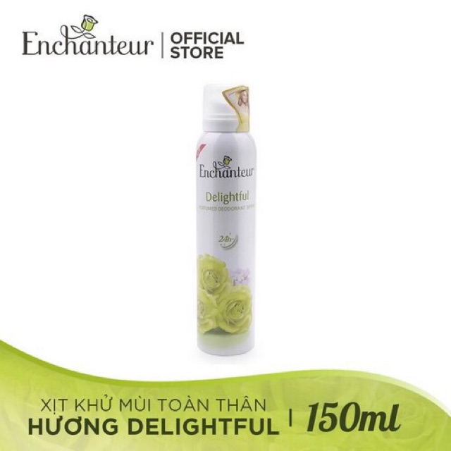 Xịt khử mùi hương nước hoa Enchanteur 150ml