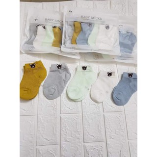 Set 5 đôi tất gấu cho bé yêu