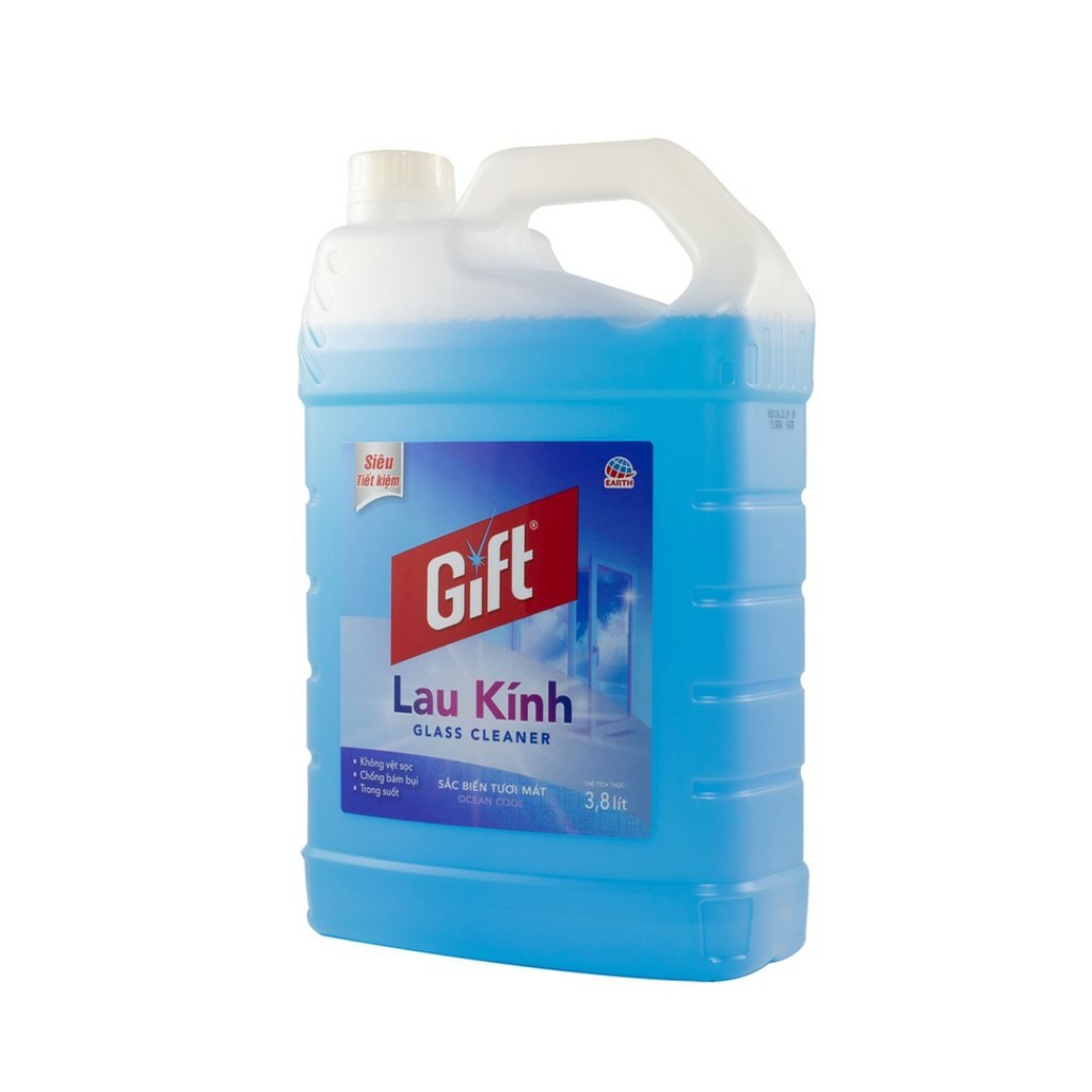 Nước lau kính Gift Ocean Cool dạng can 3.8lit