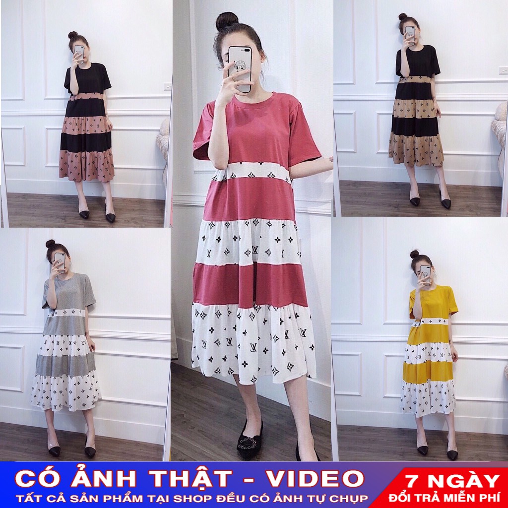 {FREE SHIP} ĐẦM XUÔNG SANG CHẢNH  BIGSIZE 50-85kg (Tuỳ số đo) (Có video)