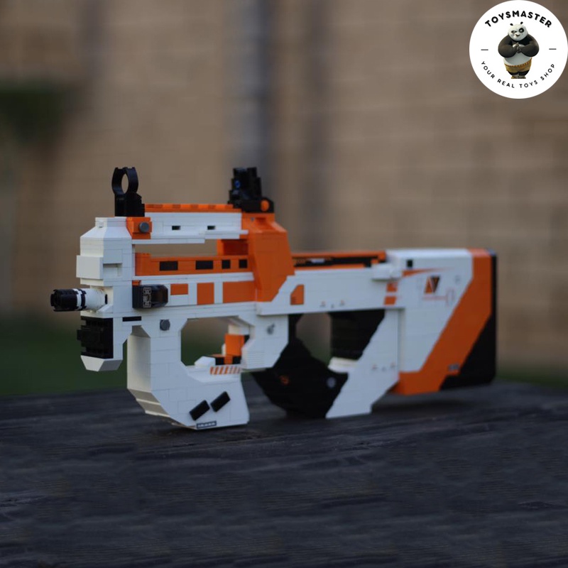 Đồ Chơi Lắp Ráp Kiểu LEGO Súng Mô Hình PUBG P90 Asiimov Với 900+ Mảnh Ghép, Bản Thiết Kế Tiêu Chuẩn Tỉ Lệ 1:1 Kevin 183