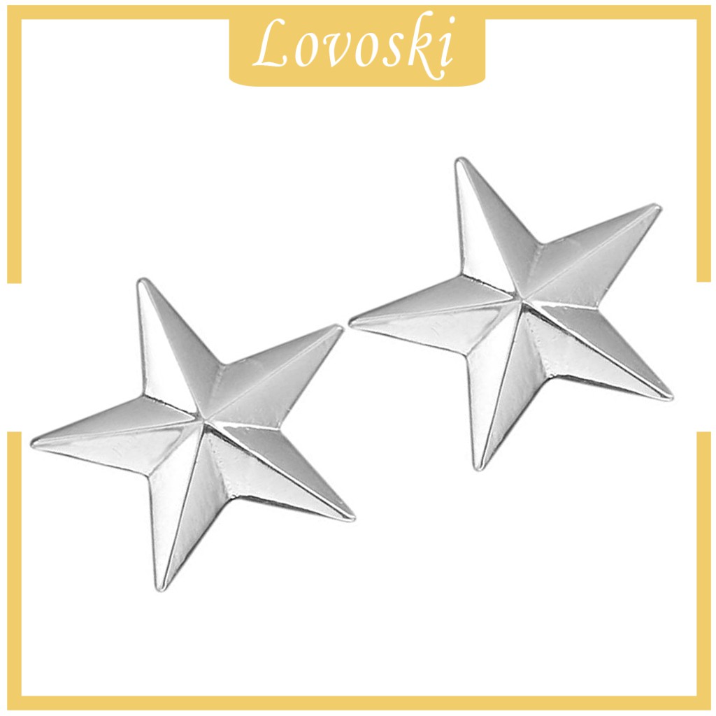 [Lovoski] Trâm Cài Áo Hình Ngôi Sao Màu Vàng / Bạc Cổ Điển Cho Nam