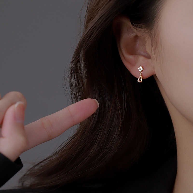 Bông Tai Hình Nơ Đính Ngọc Trai Phong Cách Hàn Quốc Dành Cho Nữ