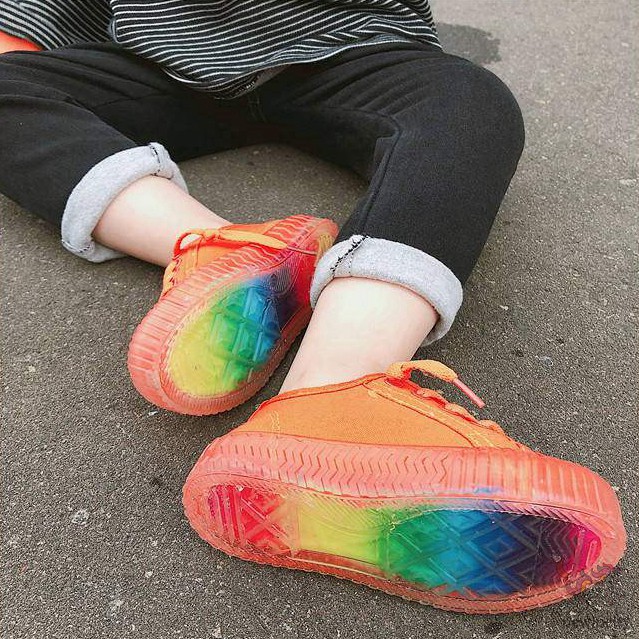 Giày thể thao vải canvas thoáng khí phong cách Hàn Quốc thời trang năng động cho bé