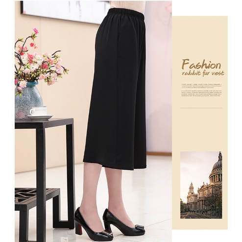 Quần nữ trung niên Q76 - Quần Legging lửng, ngố, chất cotton đẹp cho mẹ, bà, người lớn tuổi, trung tuổi U40 U50 U60 U70