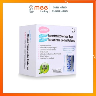 Túi trữ sữa unimom - túi đựng sữa mẹ 210ml không có BPA an toàn cho bé - MeeBaby