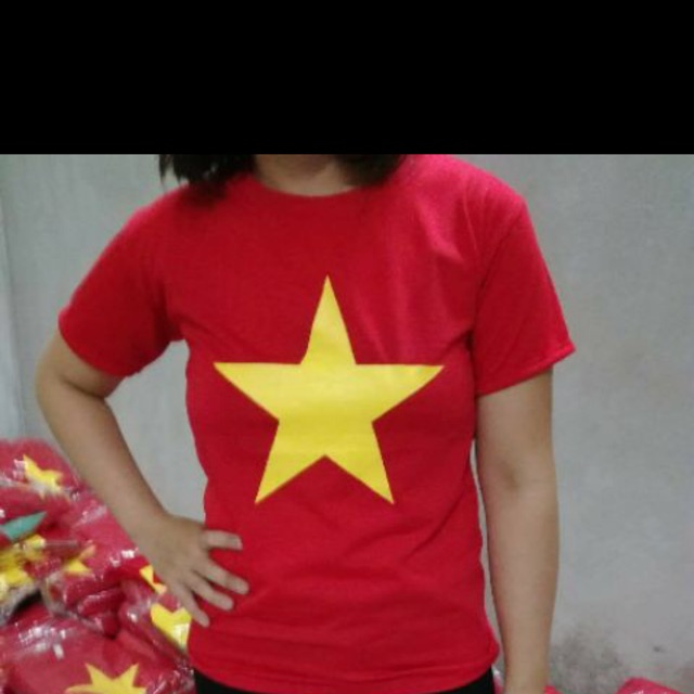 Combo áo cờ đỏ vàng