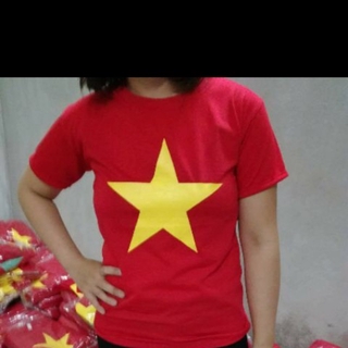 Combo áo cờ đỏ vàng