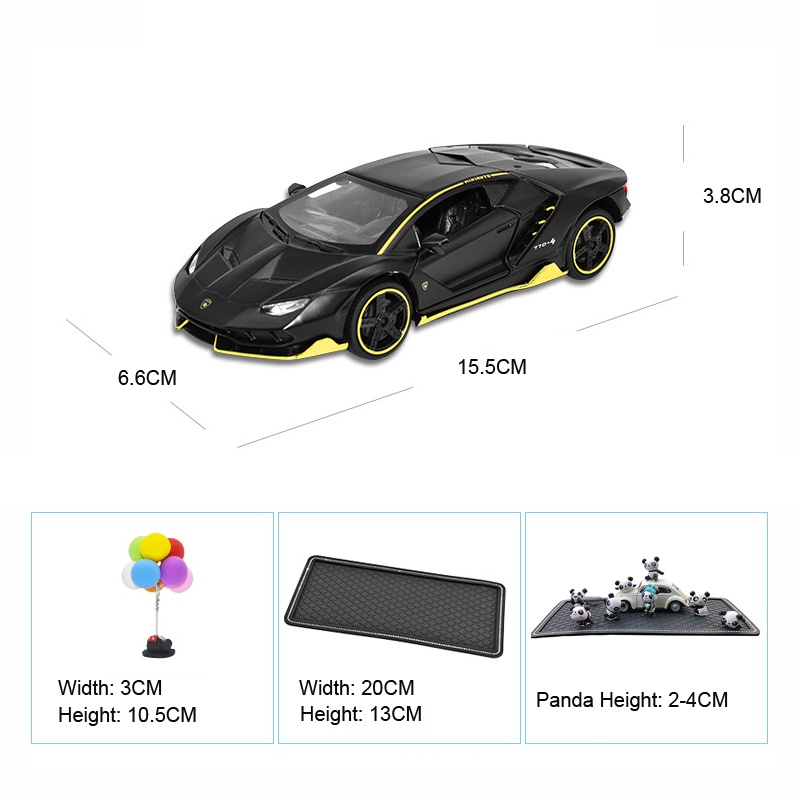 Đồ trang trí Xe Hơi Lamborghini Bằng Hợp Kim Dùng Trang Trí