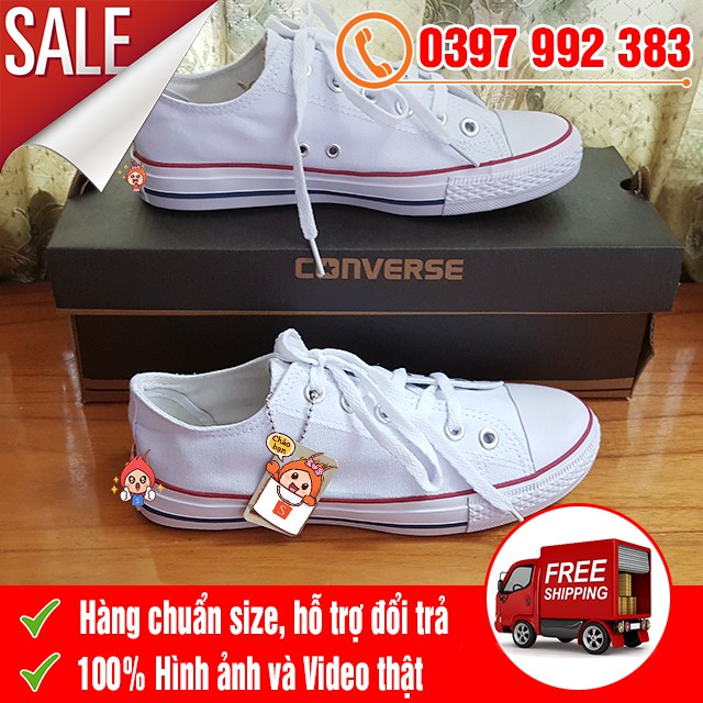 [TRỢ GIÁ SHIP] Giày Thể Thao Sneaker CV Classic Trắng Nam Nữ