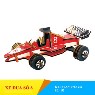 Mô hình xe ô tô gỗ 3D tự lắp ráp
