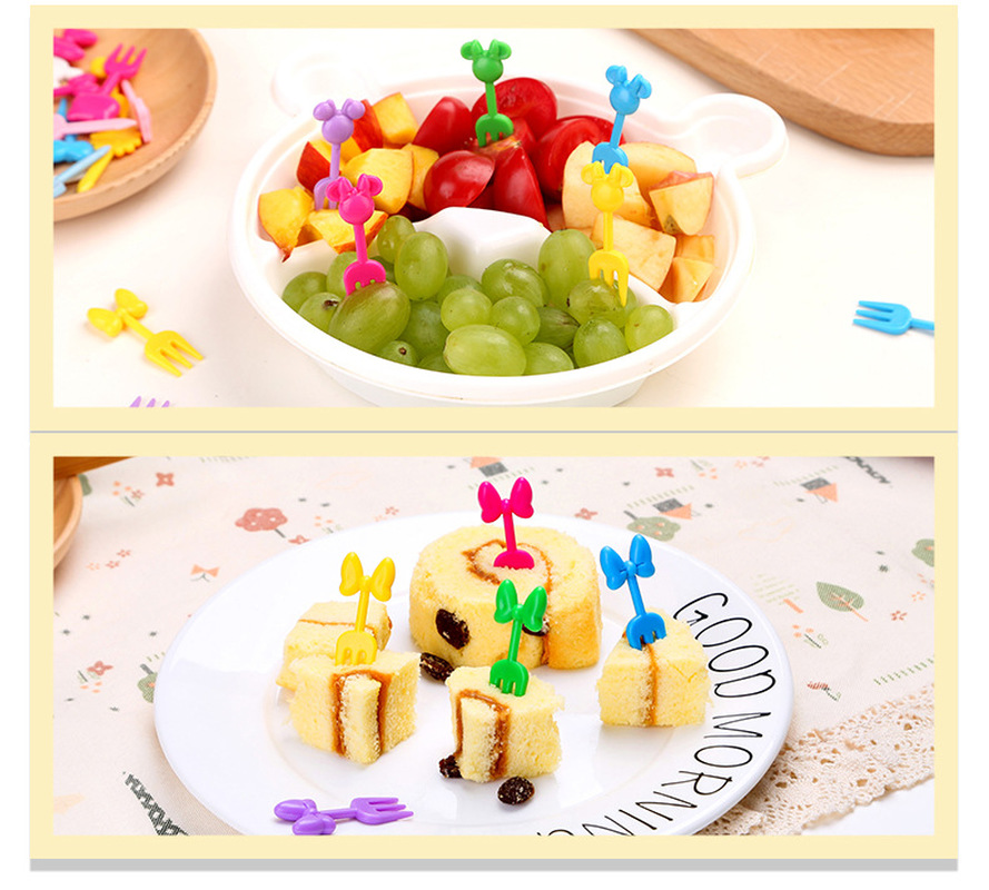 Set 10 Nĩa Ăn Trái Cây Hình Động Vật Xinh Xắn