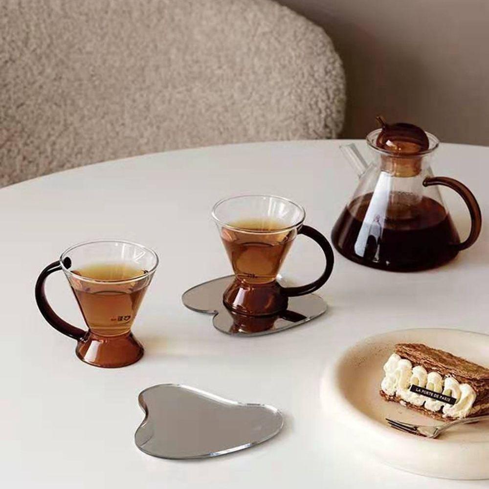 Tấm Lót Ly Trà Tráng Gương Cách Nhiệt Dùng Làm Đạo Cụ Chụp Ảnh