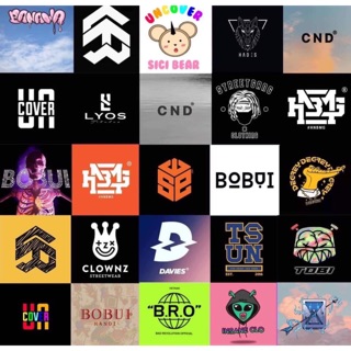 Set 25 sticker pvc local brand size 6x6cm chống thấm