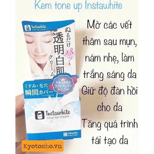 [Hàng Nhật] Kem nâng tone - dưỡng trắng da INSTAWHITE TONE UP CREAM Meishoku Nhật Bản (Japan)