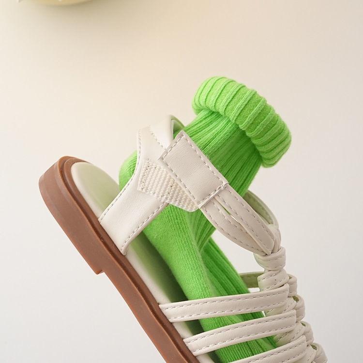 [Hàng Mới Về] Giày Sandal Đế Mềm Hở Ngón Thoải Mái Phong Cách Hàn Quốc Dễ Phối Đồ Thời Trang Mùa Hè Cho Bé Gái