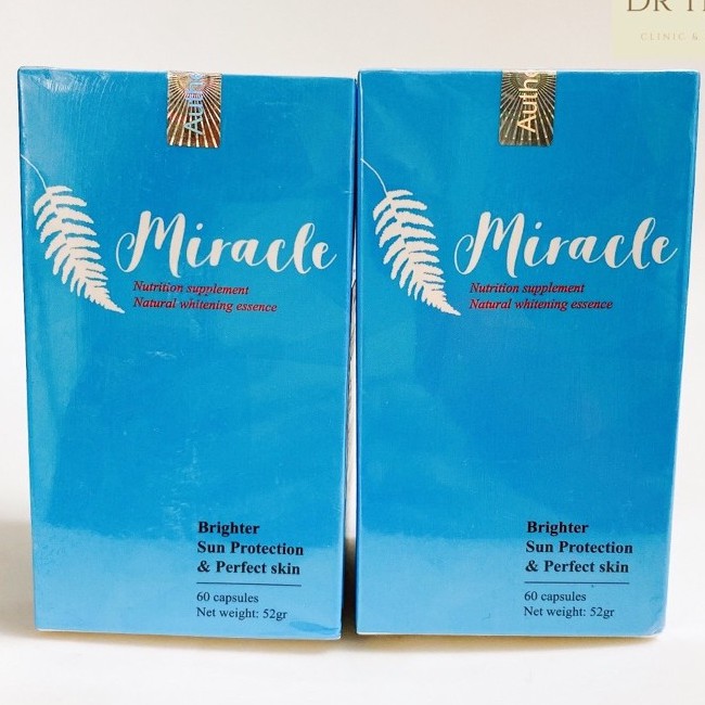 [CHÍNH HÃNG] Viên Uống Trắng Da, Chống Nắng, Giảm Thâm Sạm Nám MIRACLE  hộp 60 viên | BigBuy360 - bigbuy360.vn