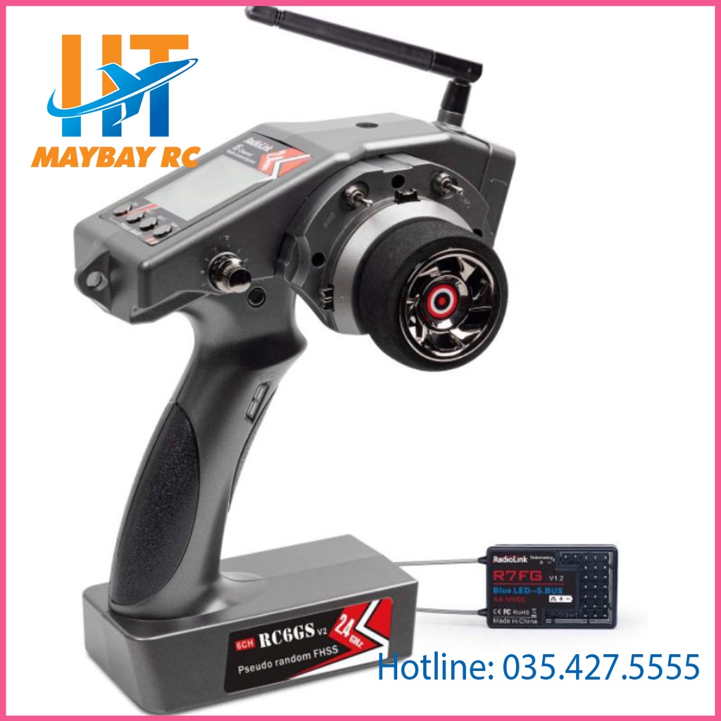 [Mã LIFE0503TOYS1 giảm 10% đơn 150k] TAY ĐIỀU KHIỂN RC6GS V2 + RX RC7FG