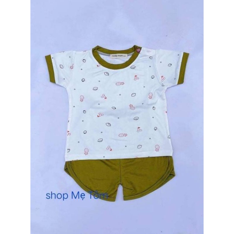 Bộ thun lạnh Minky mom cộc tay