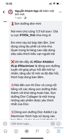 Son dưỡng Dior mini