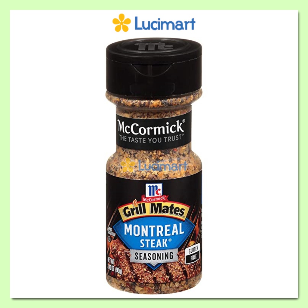 Gia vị tẩm ướp Grill Mates Montreal Steak Seasoning McCormick chai 96g [Hàng Mỹ]