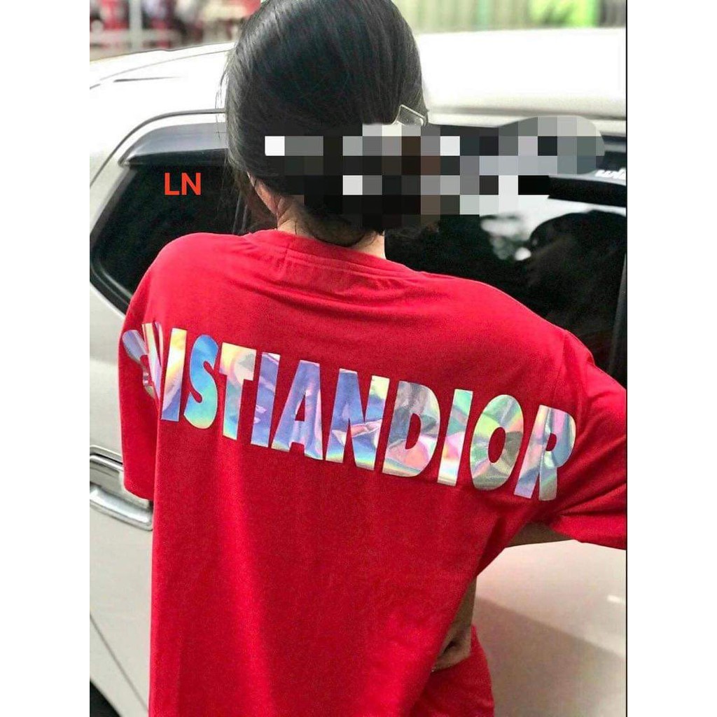 Áo phông Chít Tan ánh gương in lưng HARI0321