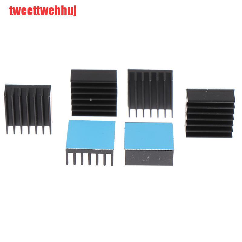 Set 10 Tấm Tản Nhiệt Bằng Nhôm 14x14 X 6mm Màu Đen Kèm Đệm Tản Nhiệt | BigBuy360 - bigbuy360.vn