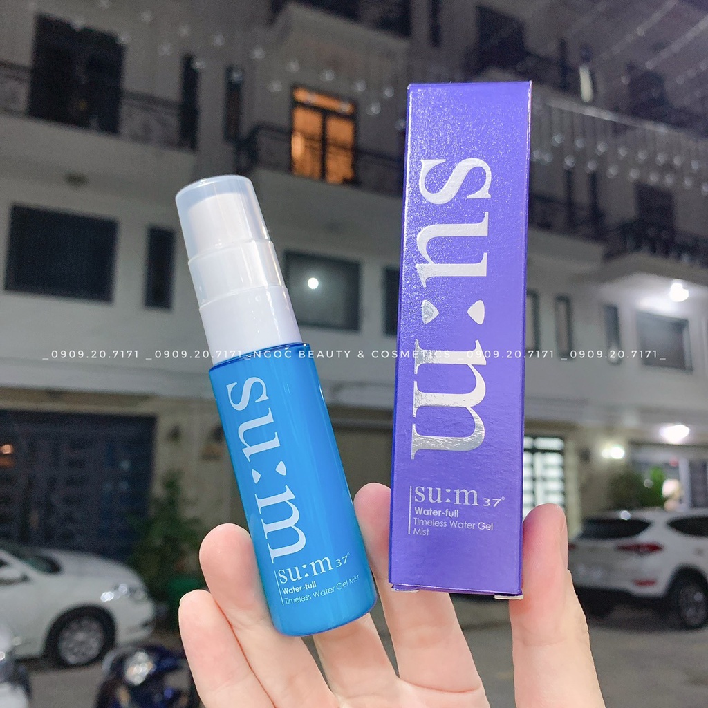 Xịt khoáng Sum xanh cấp nước cho da dầu Water-full Timeless Water Gel Mist 60ml