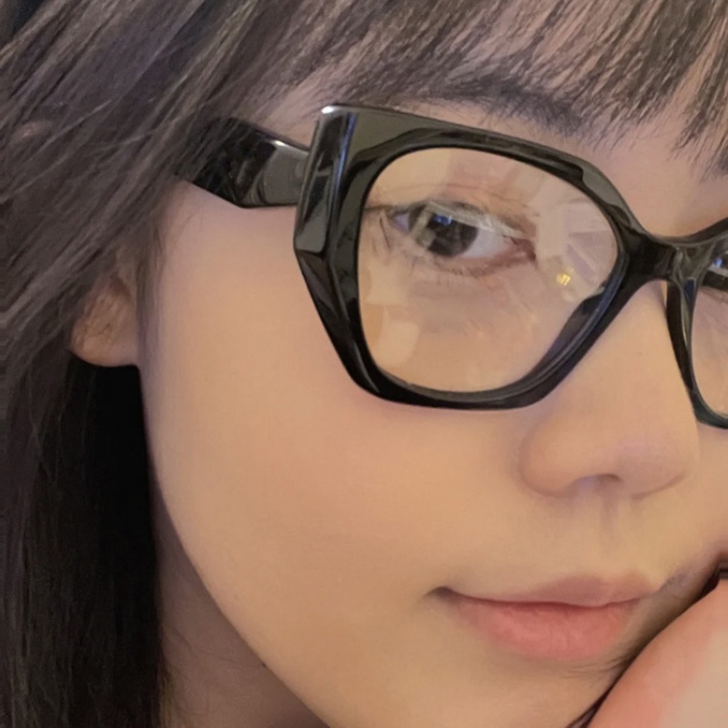 Kính Gọng Mắt Mèo Oversize Chống Ánh Sáng Xanh Thời Trang Mới Cho Nữ