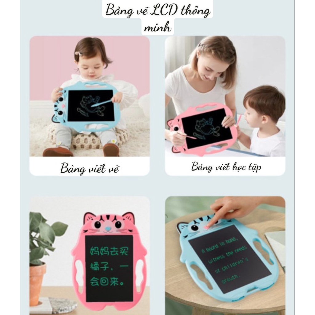{ kho sỉ } BẢNG VIẾT TỰ XÓA , BẢNG ĐIỆN TỬ THÔNG MINH, BẢNG VẼ ĐIỆN TỬ LCD 9inch hình vật