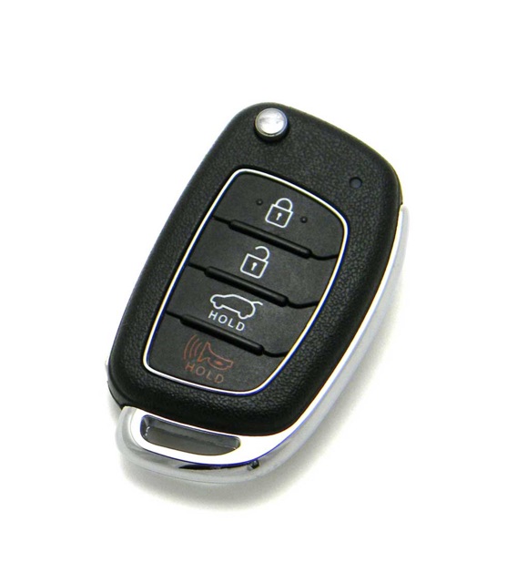 Bao Silicon bọc bảo vệ chìa khoá gập HYUNDAI Santafe   4 nút