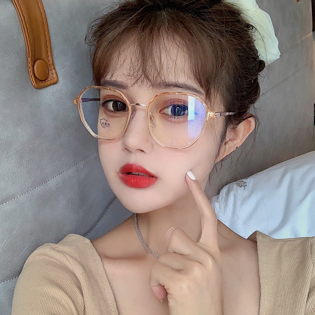 Mắt Kính Gọng Đa Giác Chống Ánh Sáng Xanh Jz6002